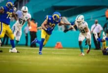 Los Ángeles Rams vs Miami Dolphins será el partido que cierre la Jornada 10 de la NFL.