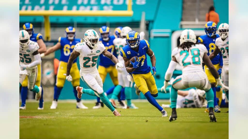 Los Ángeles Rams vs Miami Dolphins será el cierre de la Jornada 10 de la NFL.