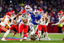 Buffalo Bills vs Kansas City Chiefs, uno de los partidos más esperados de la Semana 11 de la NFL.