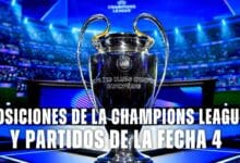 posiciones de la champions league