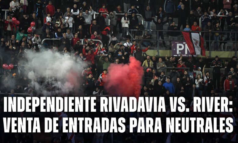 Independiente Rivadavia vs. River: venta de entradas