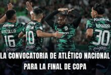 Atlético Nacional vs. América Copa BetPlay 2024 convocados