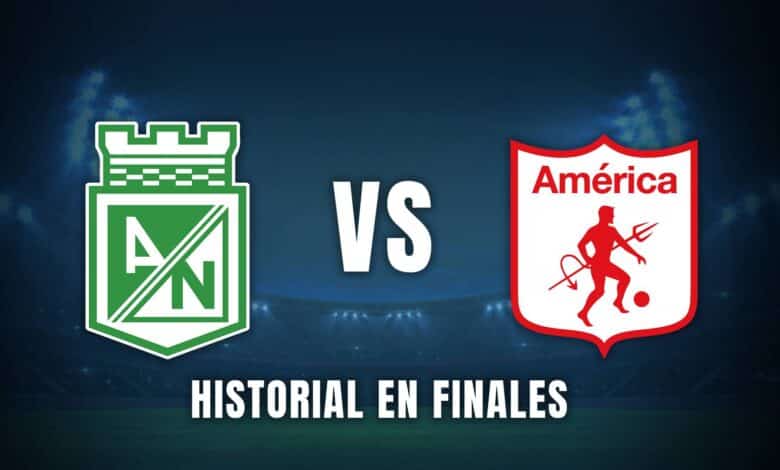 Atlético Nacional vs. América de Cali historial finales