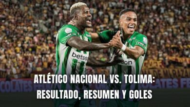 Atlético Nacional vs. Tolima Liga BetPlay resumen