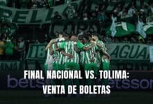 Atlético Nacional vs. Tolima final boletas