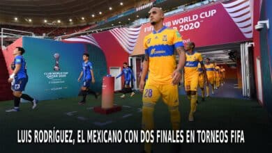 Luis Rodríguez en la final entre Tigres vs Bayern Múnich por el Mundial de Clubes de 2021.