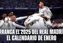 Arranca el 2025: el calendario de enero del Real Madrid