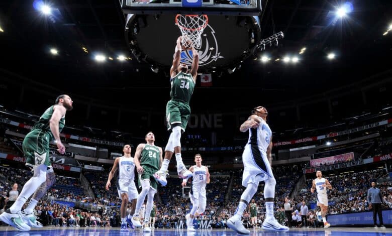 Orlando Magic vs Milwaukee Bucks abrirán los cuartos de final de la Emirates NBA Cup.