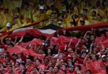 América de Cali hinchada