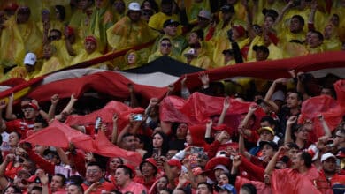 América de Cali hinchada