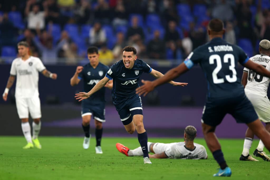 Pachuca eliminó a Botafogo y Al Alhy en las rondas anteriores. Ahora sueña con ganar este trofeo ante el Real Madrid en Qatar. (Photo by Christopher Pike - FIFA/FIFA via Getty Images)