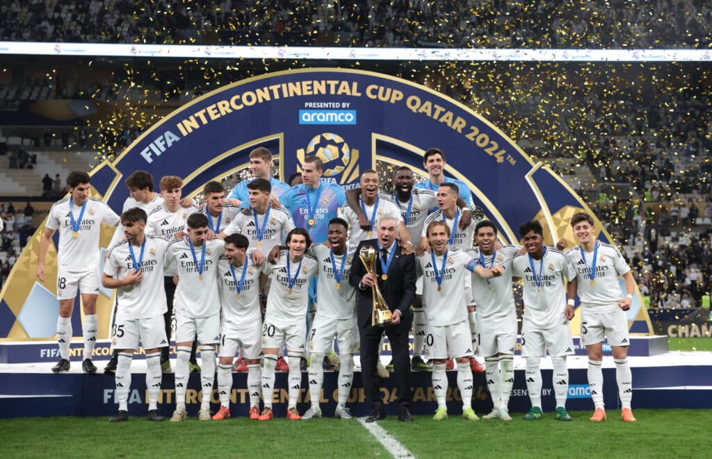 El Real Madrid se coronó como Campeón de la Copa Intercontinental.  (Photo by Mohamed Farag - FIFA/FIFA via Getty Images)