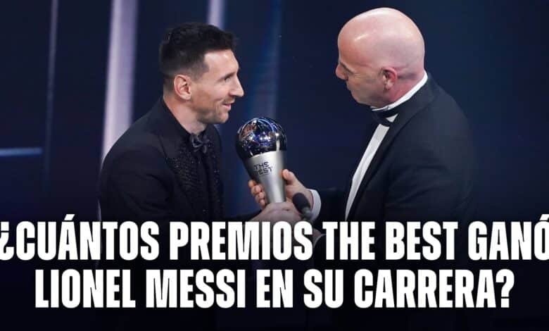 Todos los premios FIFA The Best que consiguió Lionel Messi en su carrera