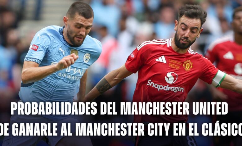 Probabilidades del Manchester United vs. Manchester City en el derbi