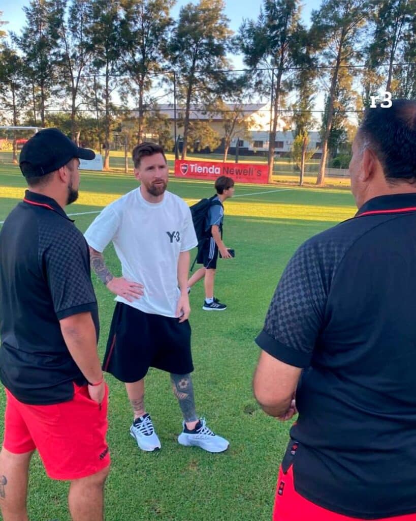 Messi, presente en el predio de Newell's