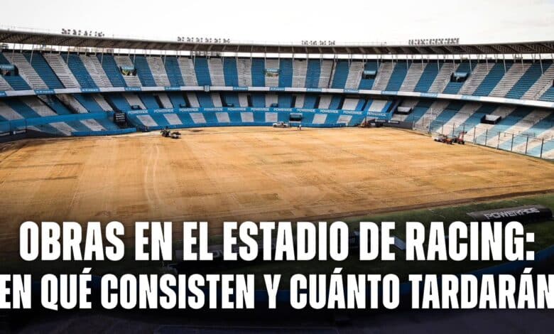 Obras en el estadio de Racing: todos los detalles de la remodelación en el Cilindro de Avellaneda