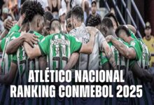 ranking conmebol de atletico nacional