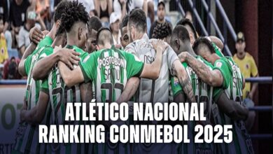 ranking conmebol de atletico nacional