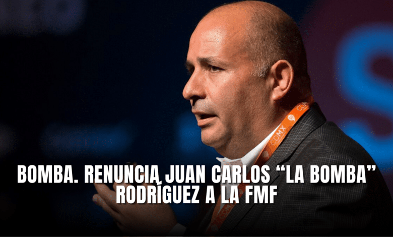 Bomba renuncia juan carlos rodriguez a la FMF