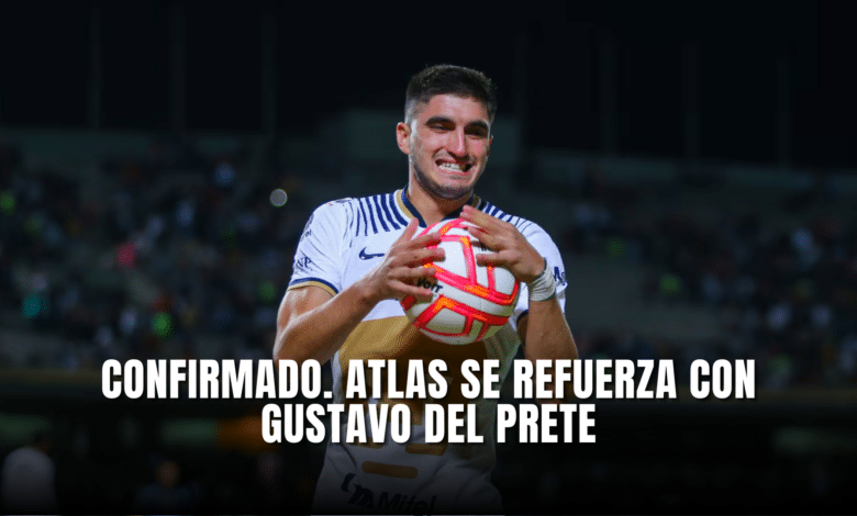 Confirmado Atlas se refuerza con Gustavo del Prete