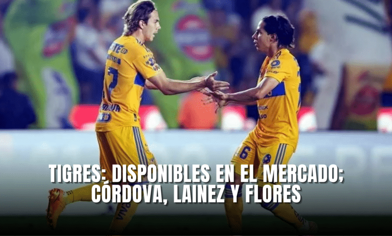 Tigres: Disponibles en el Mercado; Córdova, Lainez y Flores