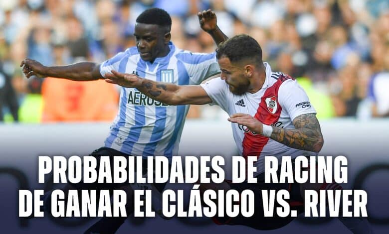 Probabilidad de Racing vs. River por la fecha 27 de la Liga Profesional.