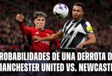 Probabilidades de una derrota de Manchester United vs. Newcastle