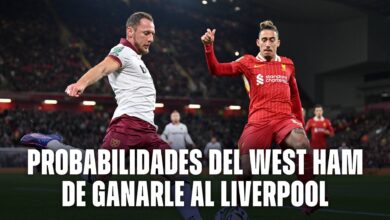 Las probabilidades de un triunfo del West Ham vs. Liverpool