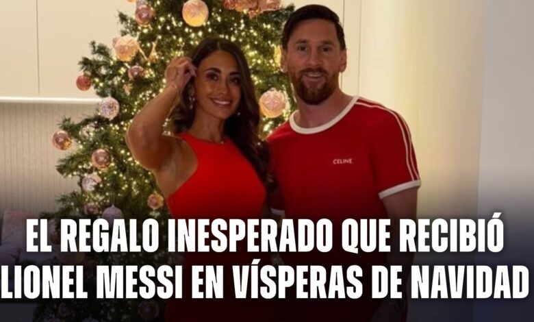 Lionel Messi y un regalo inesperado de Navidad