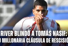 River blindó a Tomás Nasif: su millonaria cláusula de rescisión