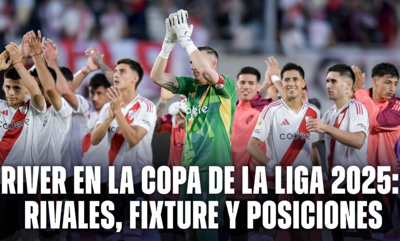 River en la Copa de la Liga 2025: rivales, fixture, calendario y tabla de posiciones