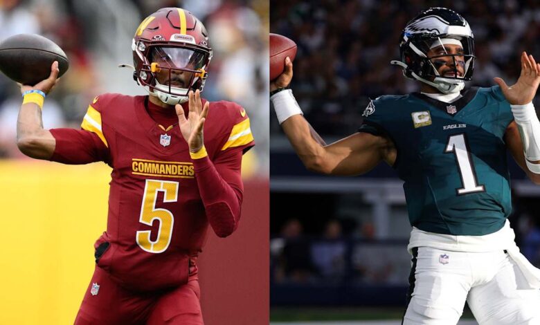 Washington Commaders vs Philadelphia Eagles será uno de los partidos especiales de la jornada de domingo de la NFL.