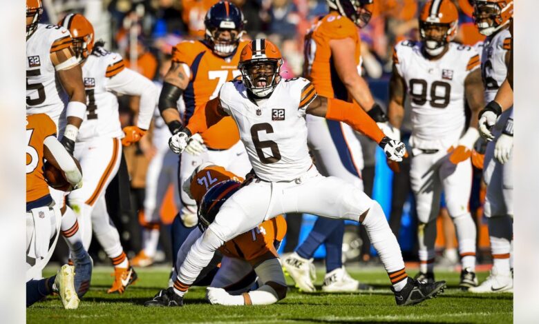 Denver Broncos vs Cleveland Browns será el partido del Monday Night de la NFL.