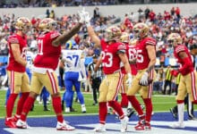 San Francisco 49ers vs Los Ángeles Rams será el partido inicial de la Jornada 15 de la NFL.