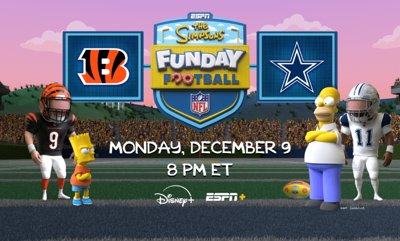 La NFL y los Simpson, unidos para el partido entre Dallas Cowboys vs Cincinnati Bengals.