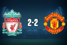 Liverpool igualó ante Manchester United en Anfield.