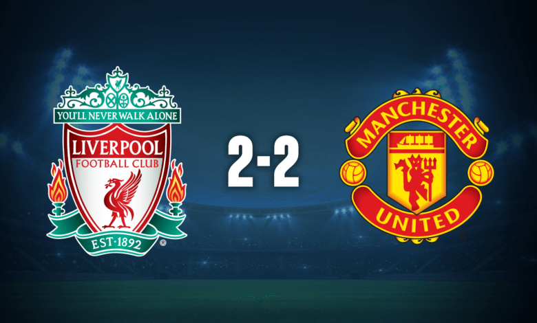 Liverpool igualó ante Manchester United en Anfield.