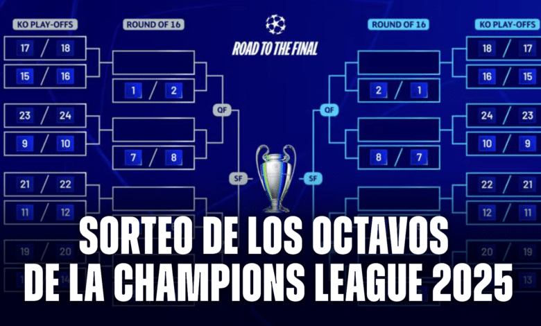 Sorteo de los octavos de la Champions League 2025, así se jugará lo que queda de la UCL.