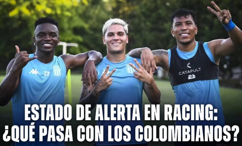 En Racing están en alerta por la situación de los tres colombianos