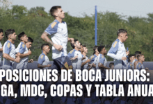 Las posiciones de Boca en la liga, Copas, MDC y Tabla anual.