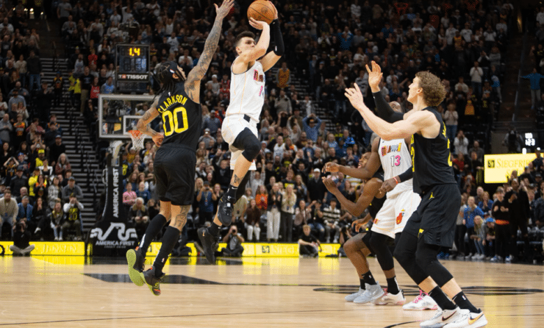 Miami Heat vs Utah Jazz será uno de los partidos especiales de la jornada de jueves de la NBA. (@NBA)