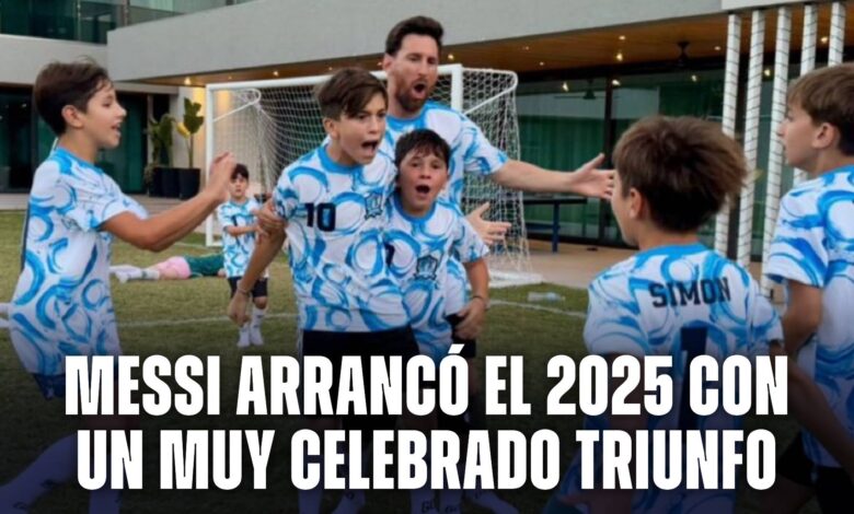 Lionel Messi y un triunfo para arrancar el 2025 con una sonrisa