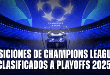 Posiciones de Champions League: clasificados a Playoffs 2025