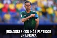 Jugadores de la Selección Mexicana con más partidos en el Viejo Continente.