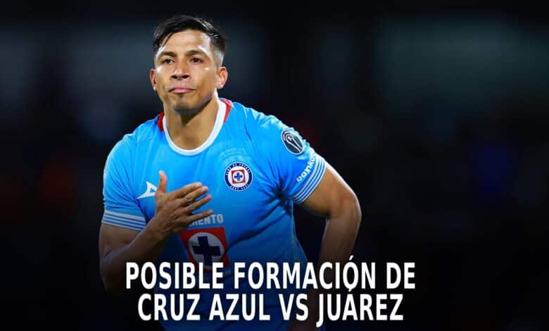 Cruz Azul y su posible once titular vs Juárez.