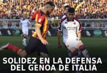 Johan Vásquez con el Genoa de Italia.