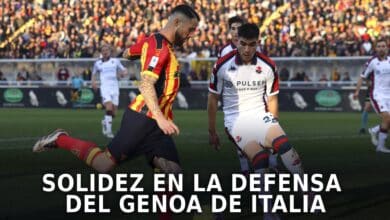 Johan Vásquez con el Genoa de Italia.