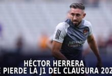 Héctor Herrera no jugará la fecha 1 del torneo Clausura 2025 por una sanción pendiente.