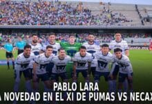 Pablo Lara, el nuevo canterano en la portería de Pumas vs Necaxa.