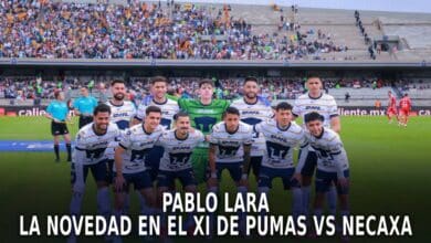 Pablo Lara, el nuevo canterano en la portería de Pumas vs Necaxa.